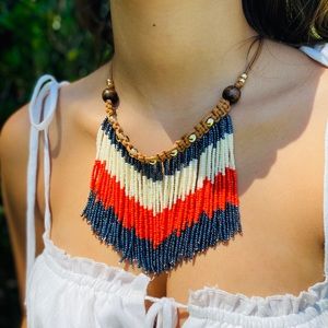 Colorful Beaded Boho Necklace